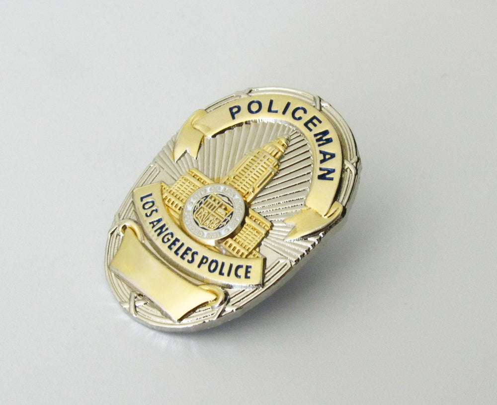 Badge de police américaine, broche de flic, épingle à revers, Mini Version (7 Styles en option)