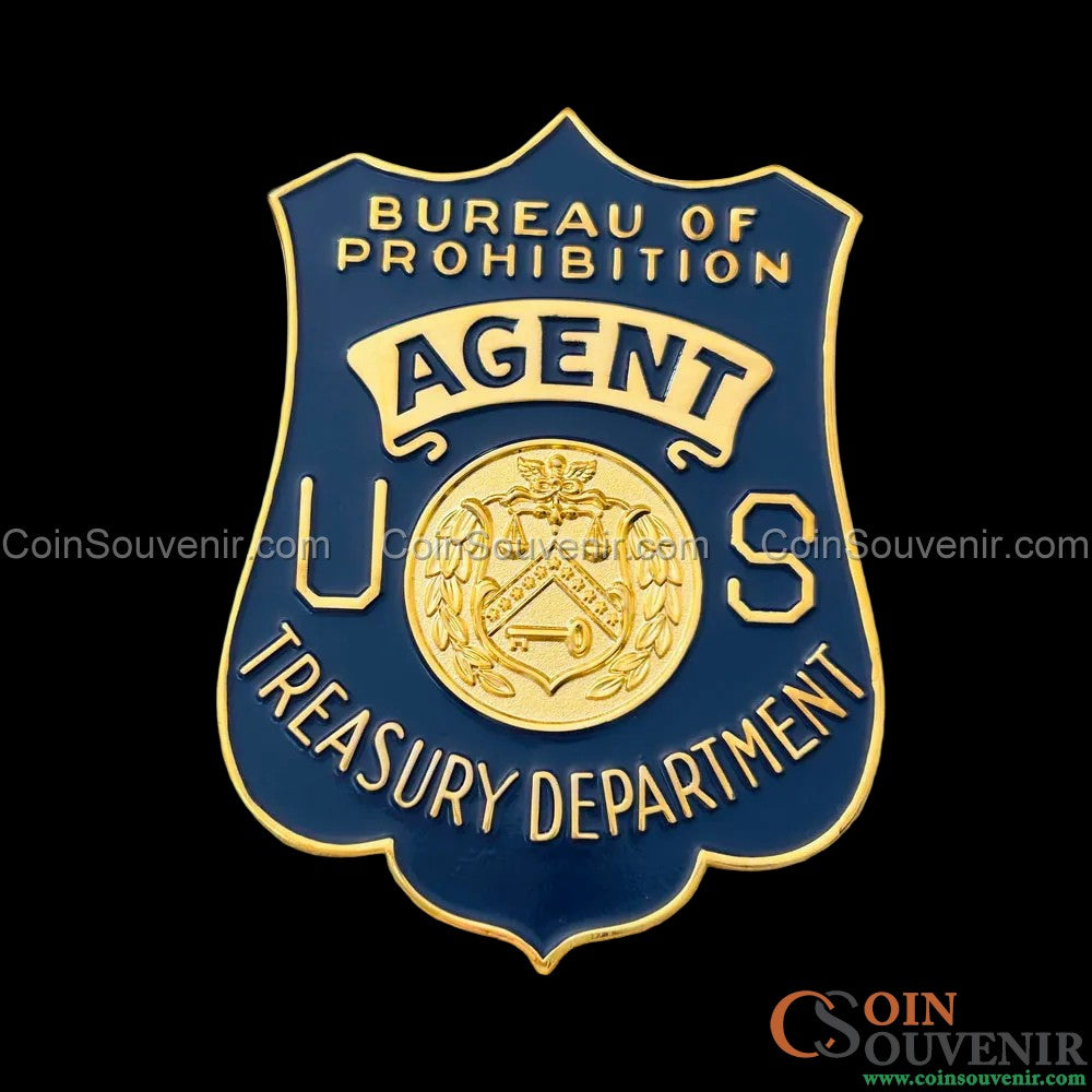 Rare Bureau of Prohibition Agent U.S. Treasury Badge and Wallet