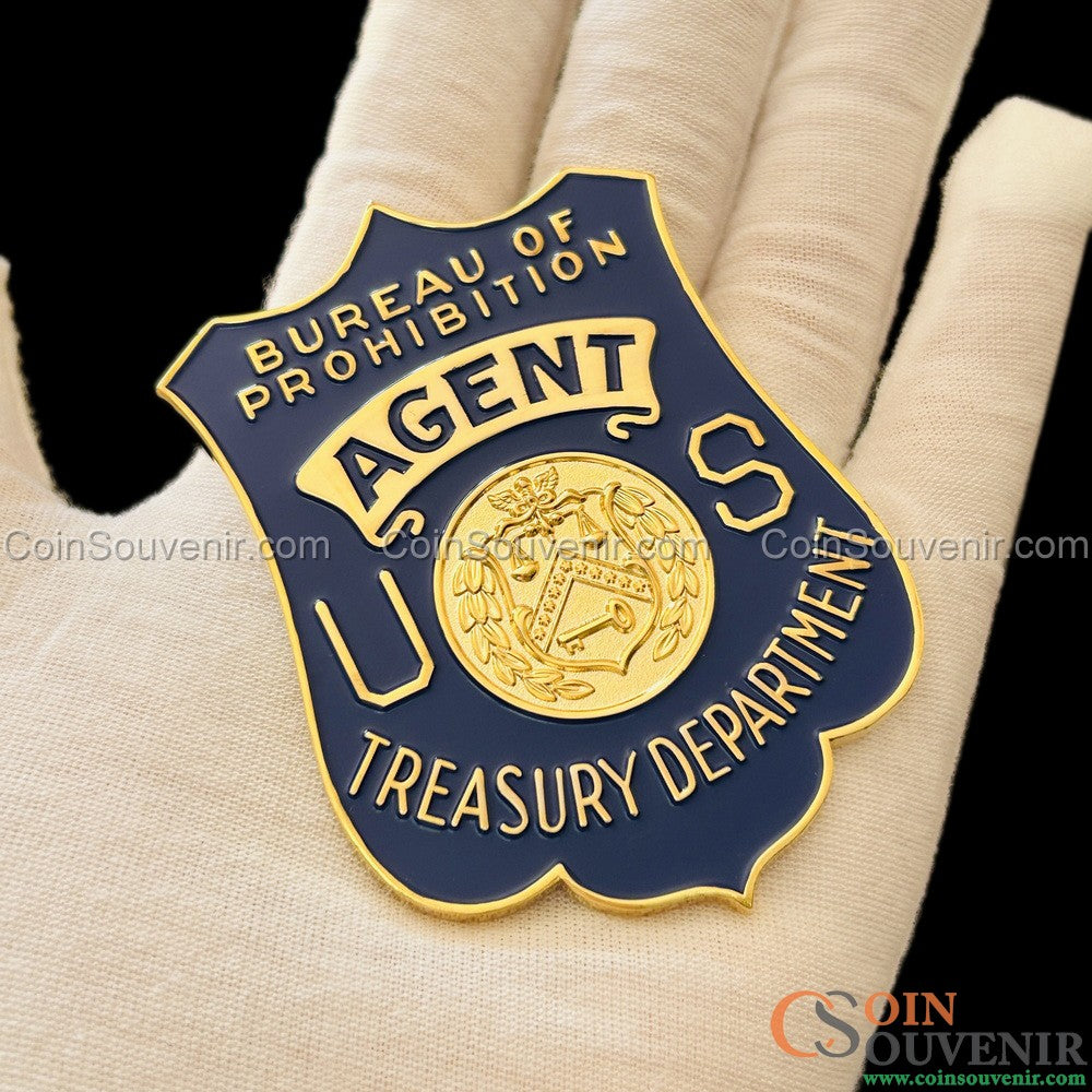 Rare Bureau of Prohibition Agent U.S. Treasury Badge and Wallet