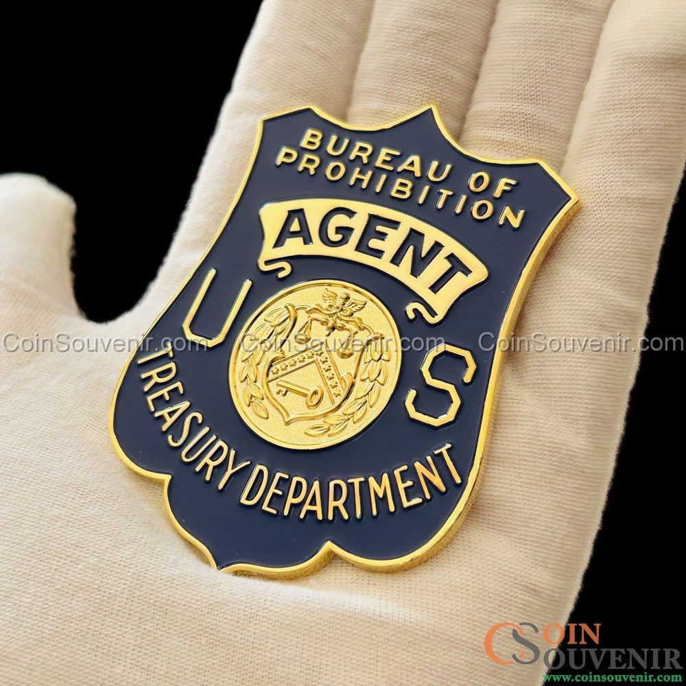 Rare Bureau of Prohibition Agent U.S. Treasury Badge and Wallet