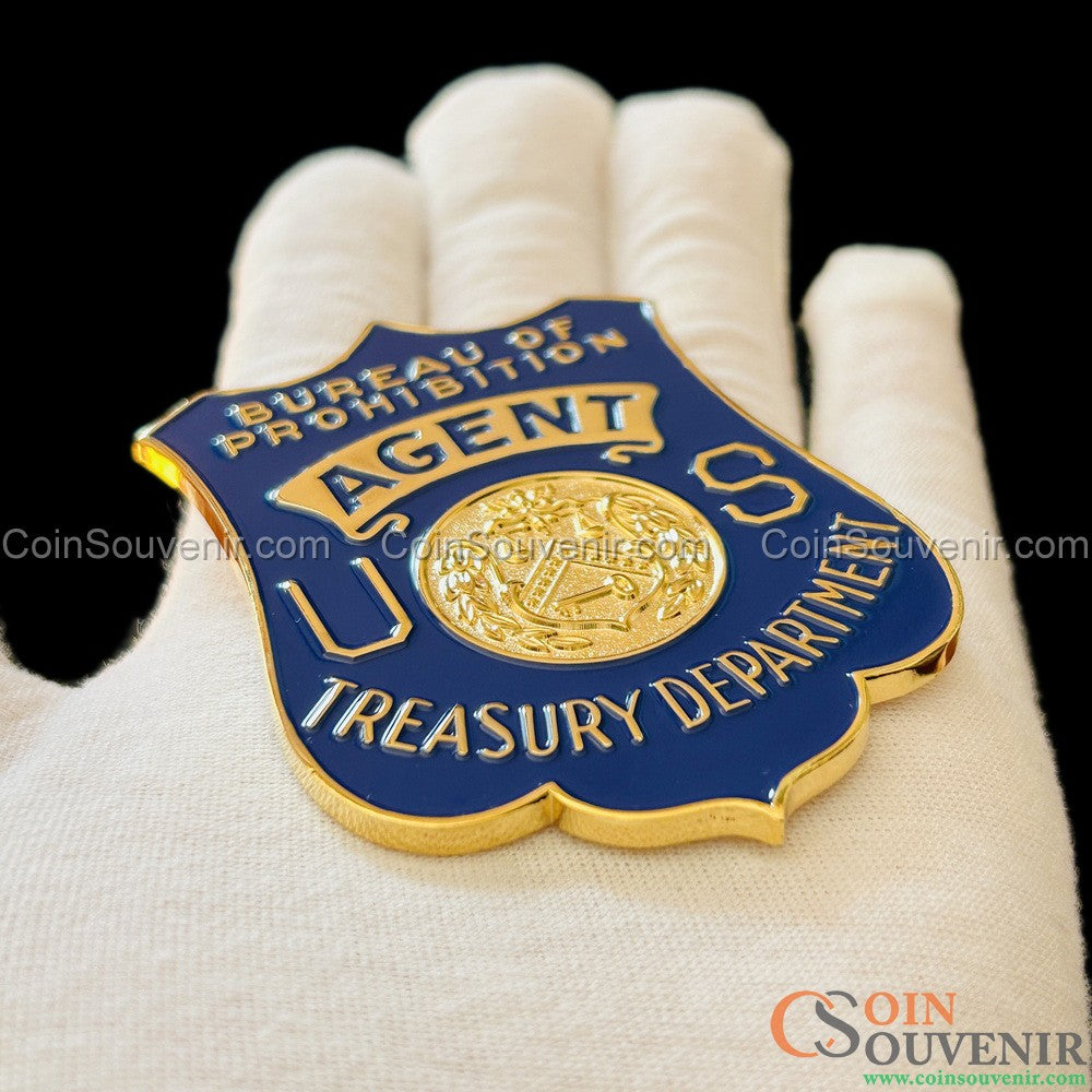 Rare Bureau of Prohibition Agent U.S. Treasury Badge and Wallet