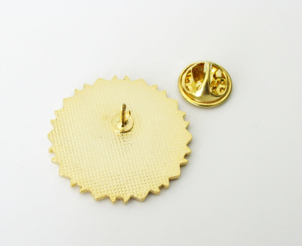 US FBI Mini Badge Solid Copper Brooch Lapel Pin Replica Movie Props