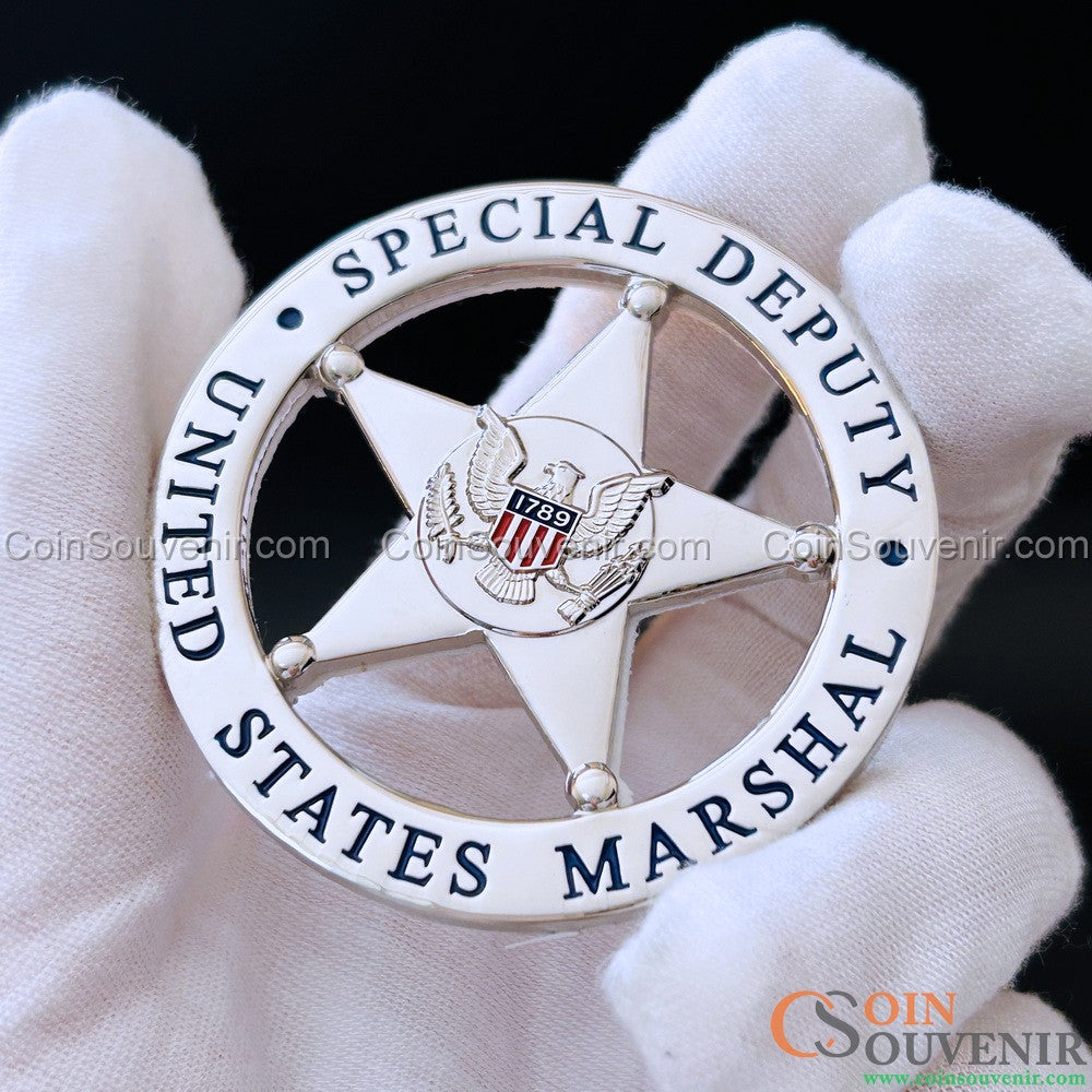 US Marshal Special Deputy USMS Flat Badge For Shadow Box