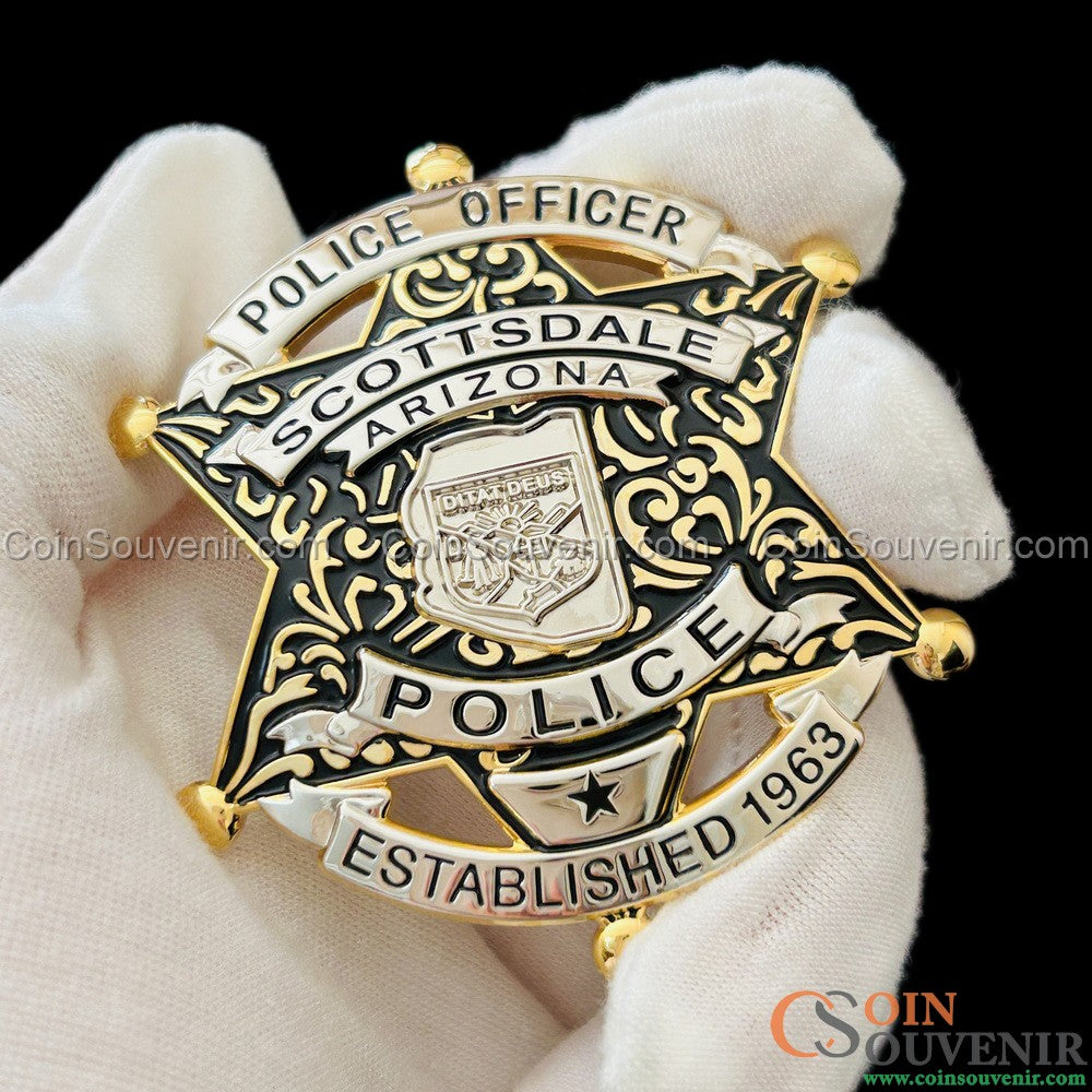 SPD Arizona Scottsdale Police Officer Badge
