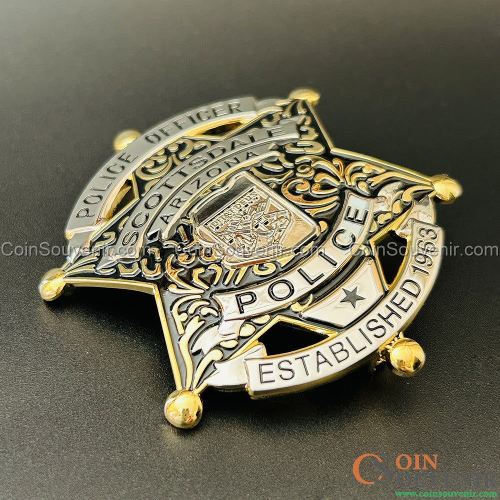 SPD Arizona Scottsdale Police Officer Badge