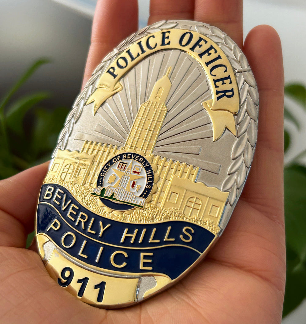 BHPD Beverly Hills Police Officer Badge #911