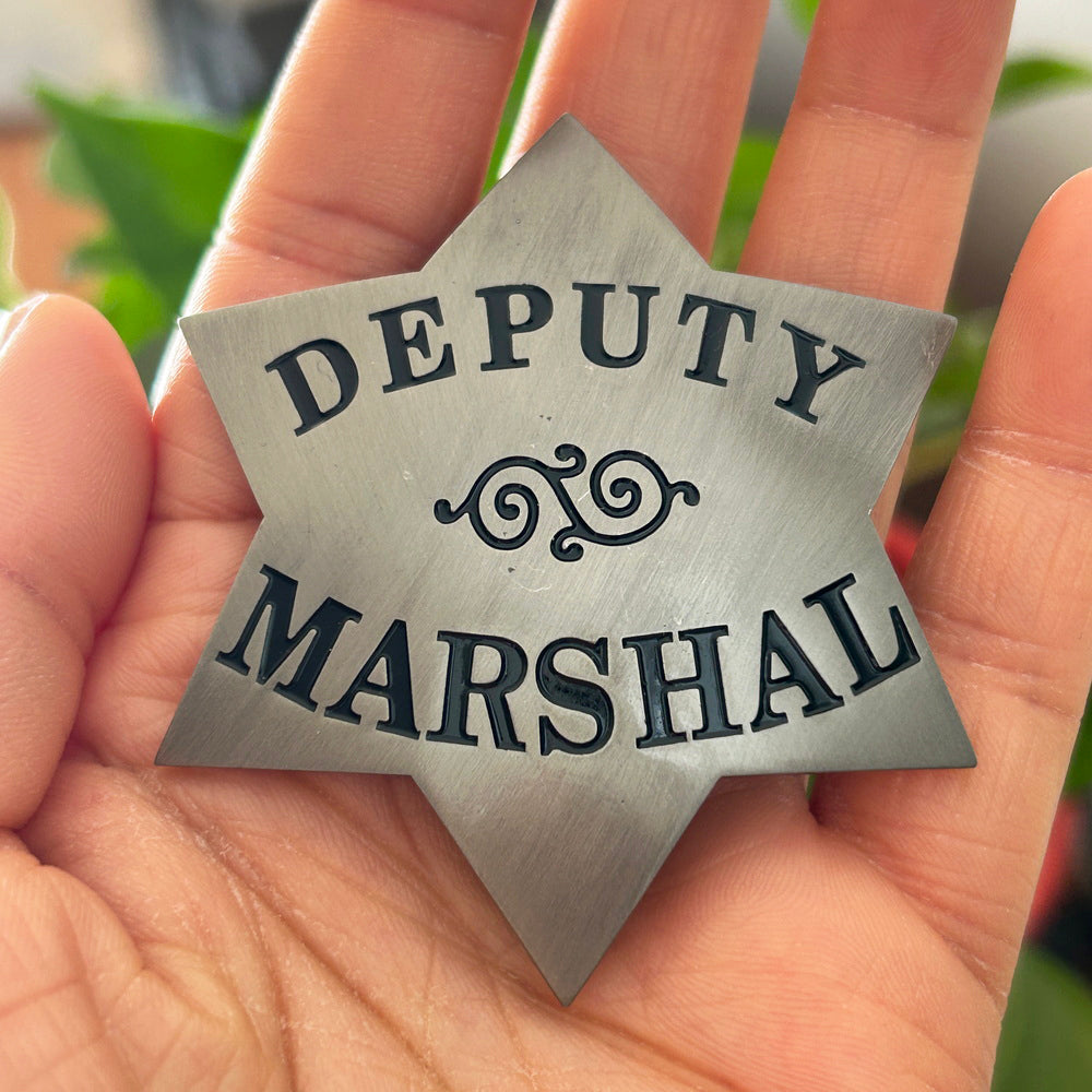 USMS Deputy U.S. Marshal Retro Star Shape Badge