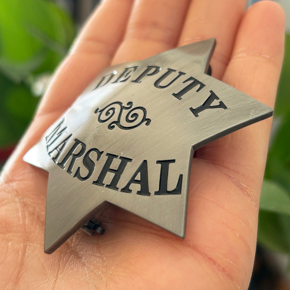 USMS Deputy U.S. Marshal Retro Star Shape Badge