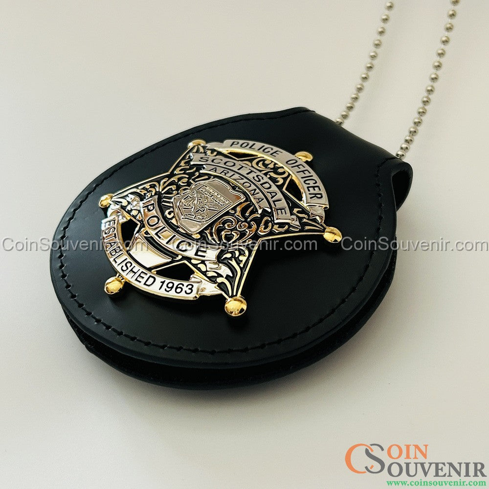 SPD Arizona Scottsdale Police Officer Badge Customizable number