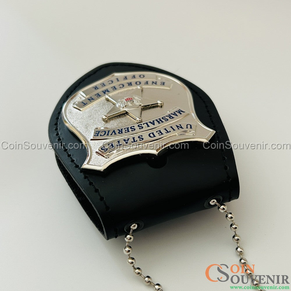 USMS Enforcement Officer US Marshals Service Badge Silver