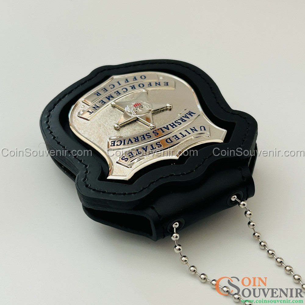 USMS Enforcement Officer US Marshals Service Badge Silver