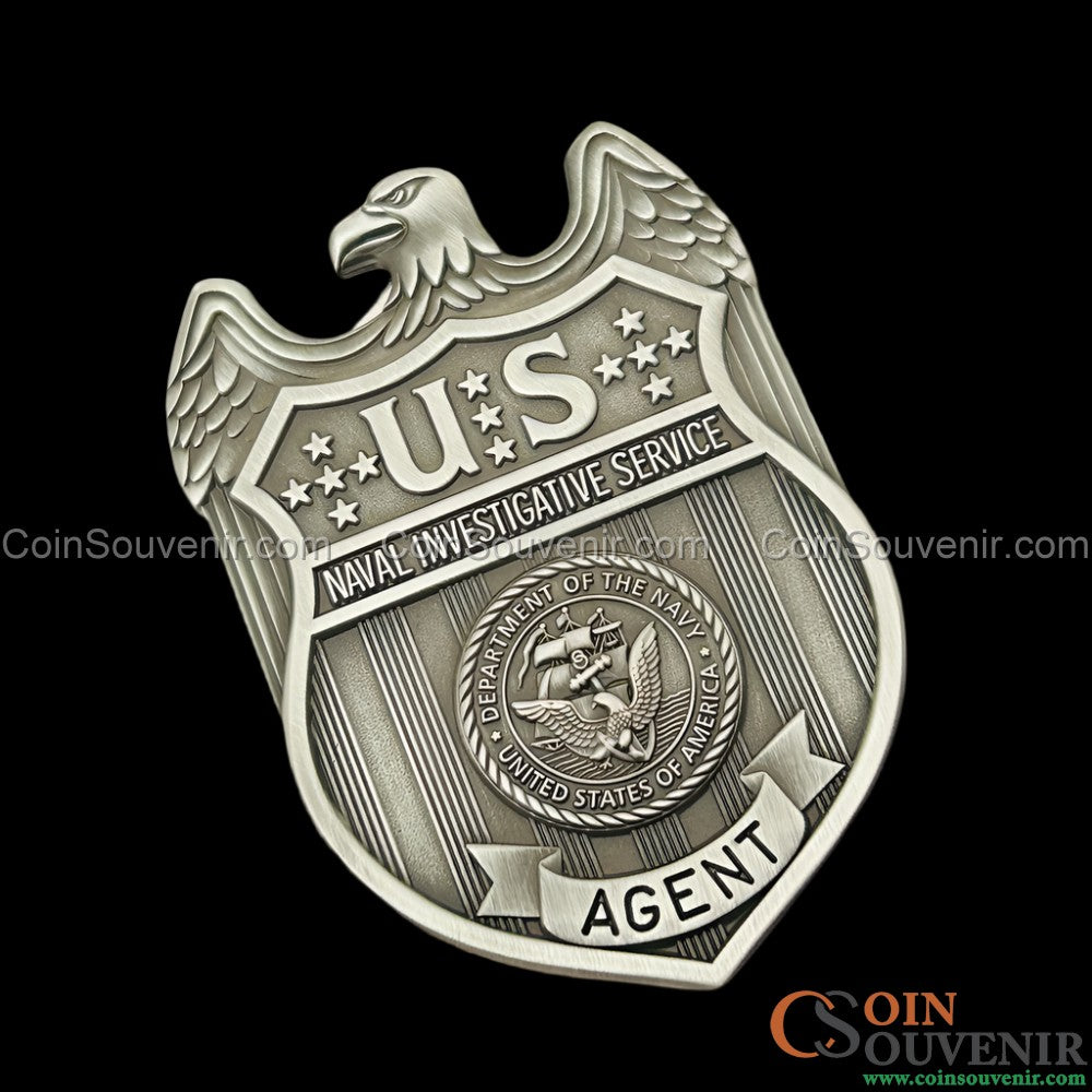 US NIS 1980s Naval Investigative Service Agent Badge Museum Quality