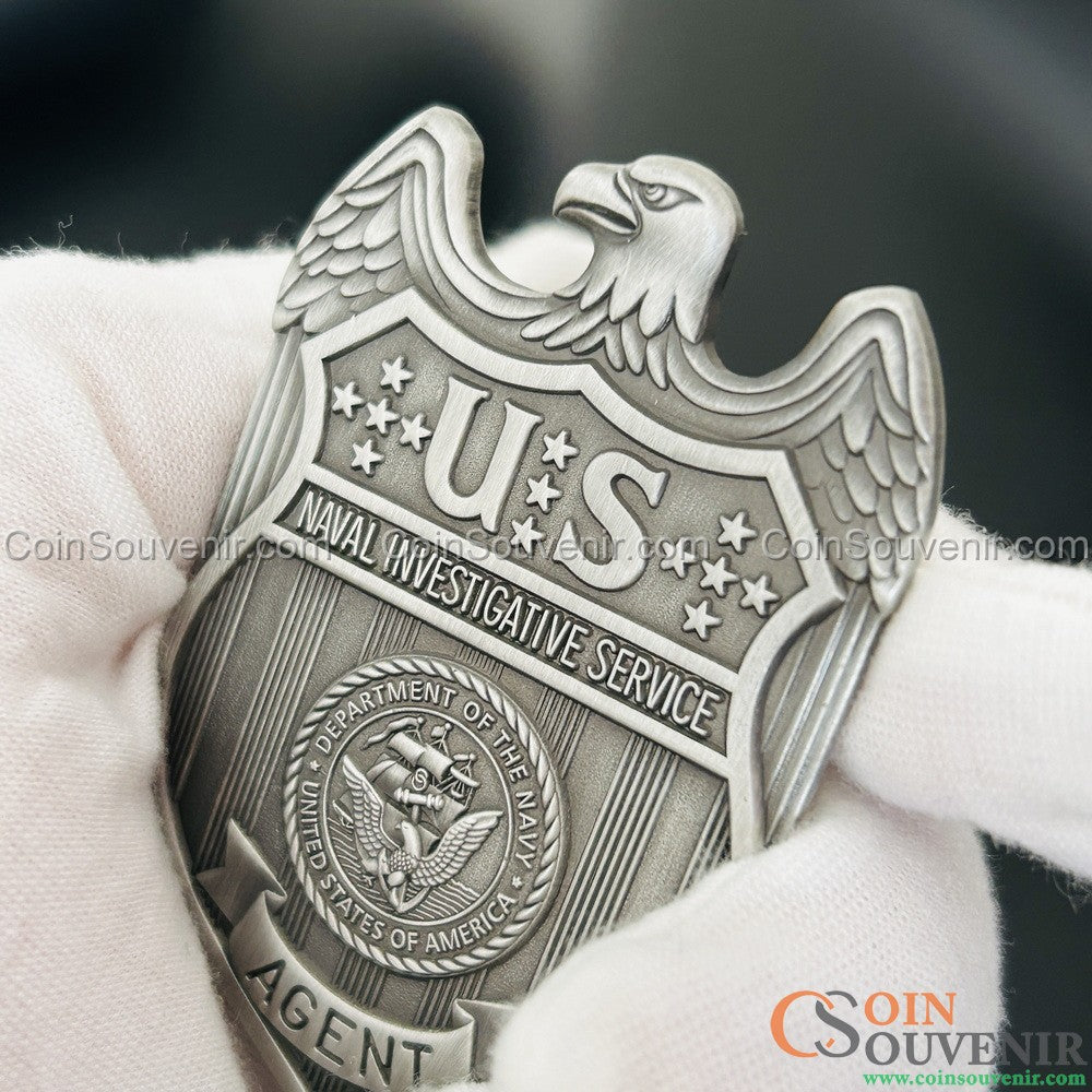 US NIS 1980s Naval Investigative Service Agent Badge Museum Quality