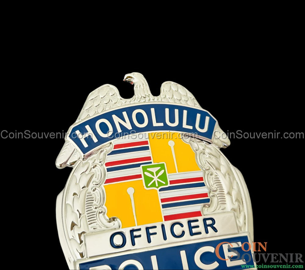 Retired HPD Honolulu Police Officer Badge Retirement Gift