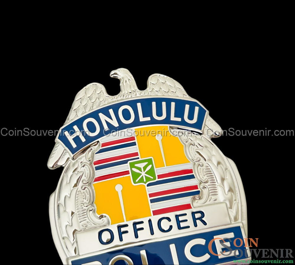 HPD Honolulu Police Officer Badge Collector's Edition Customizable Number
