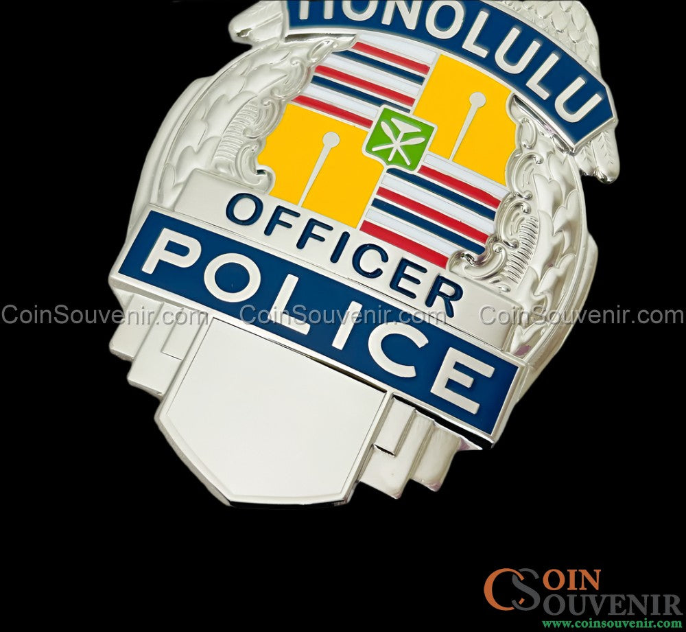 HPD Honolulu Police Officer Badge Collector's Edition Customizable Number