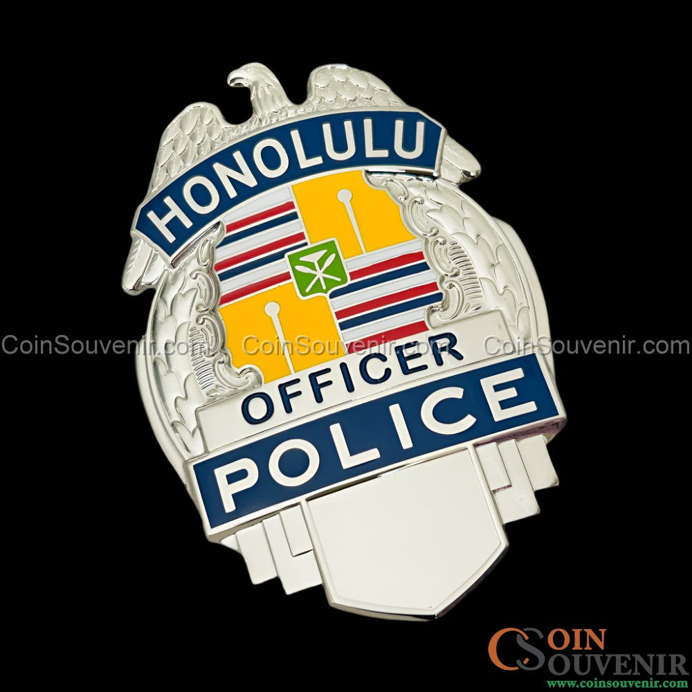 HPD Honolulu Police Officer Badge Collector's Edition Customizable Number