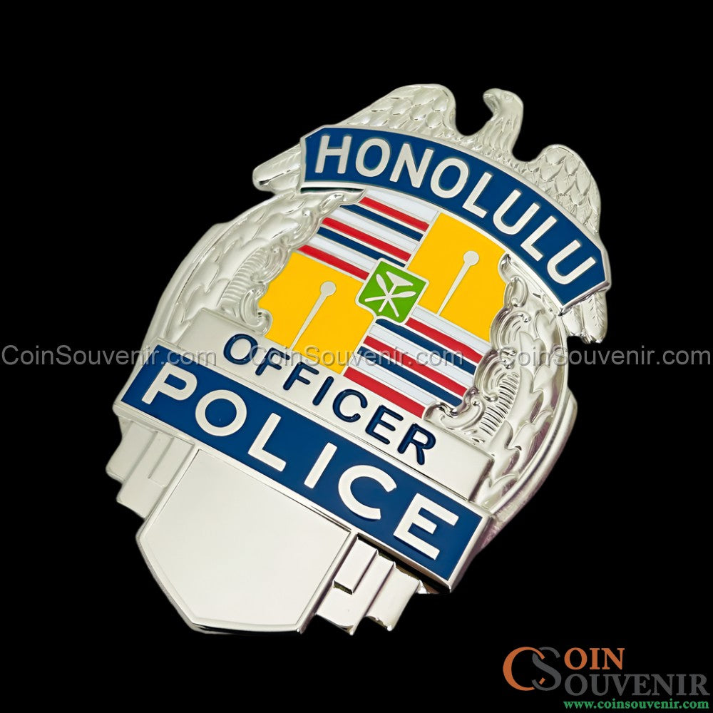 HPD Honolulu Police Officer Badge Collector's Edition Customizable Number