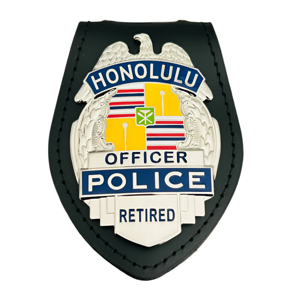 Retired HPD Honolulu Police Officer Badge Retirement Gift