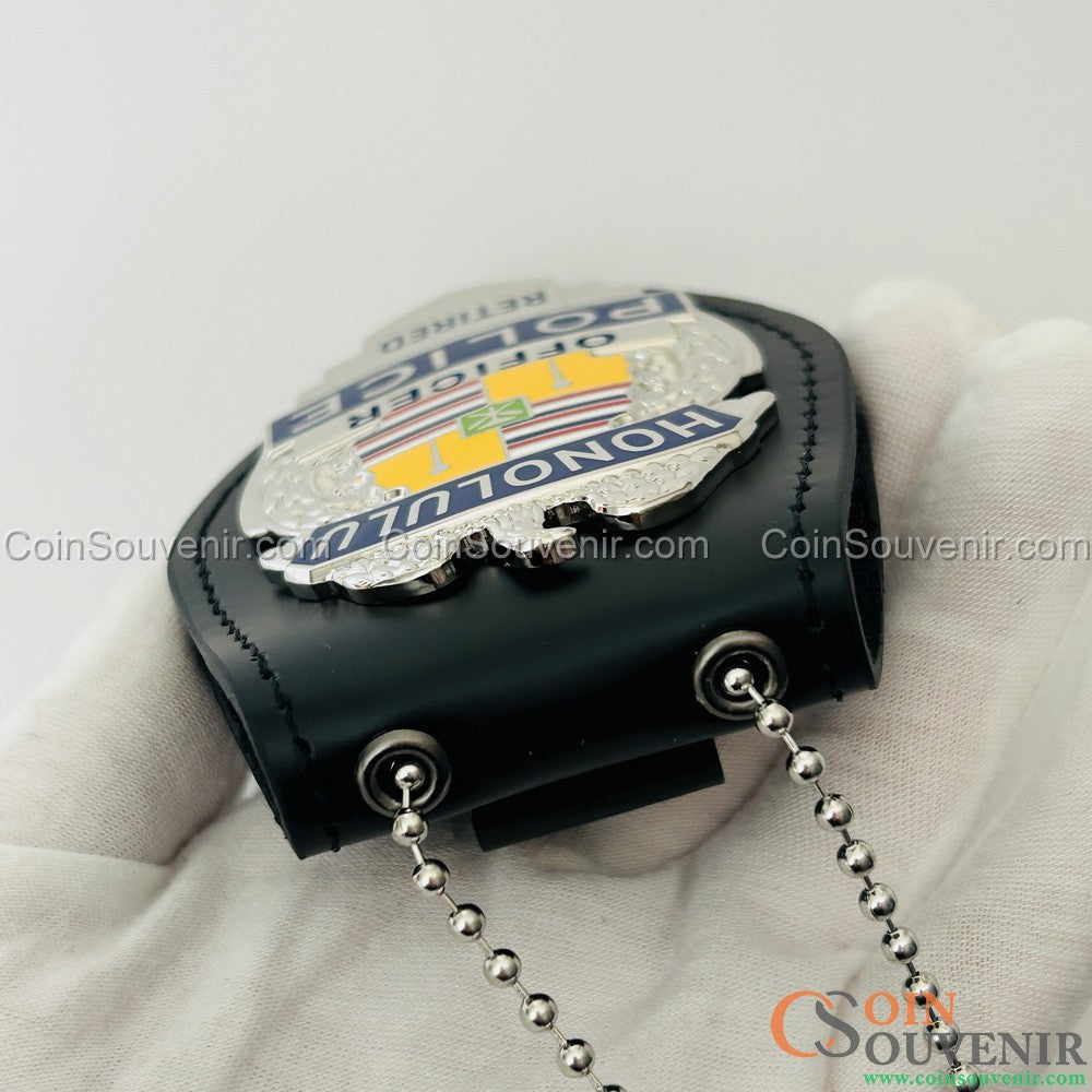 Retired HPD Honolulu Police Officer Badge Retirement Gift