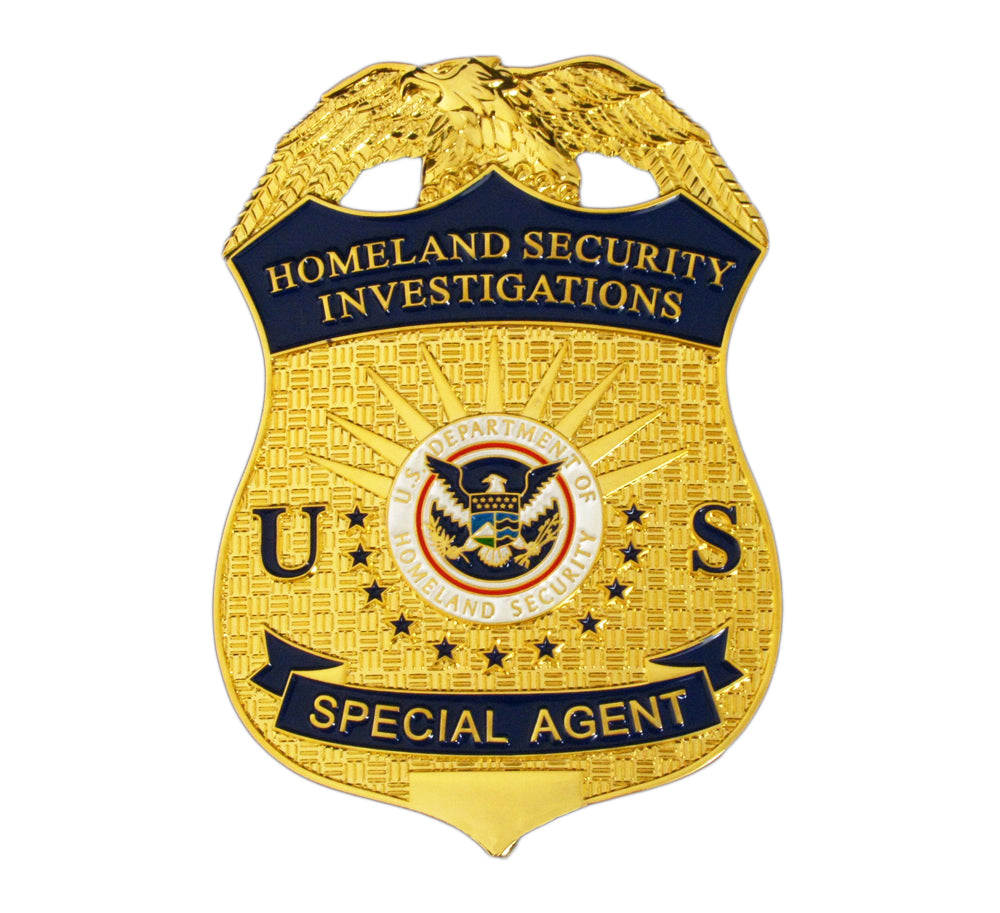 3 HSI U.S. Homeland Security Investigations Badges Set