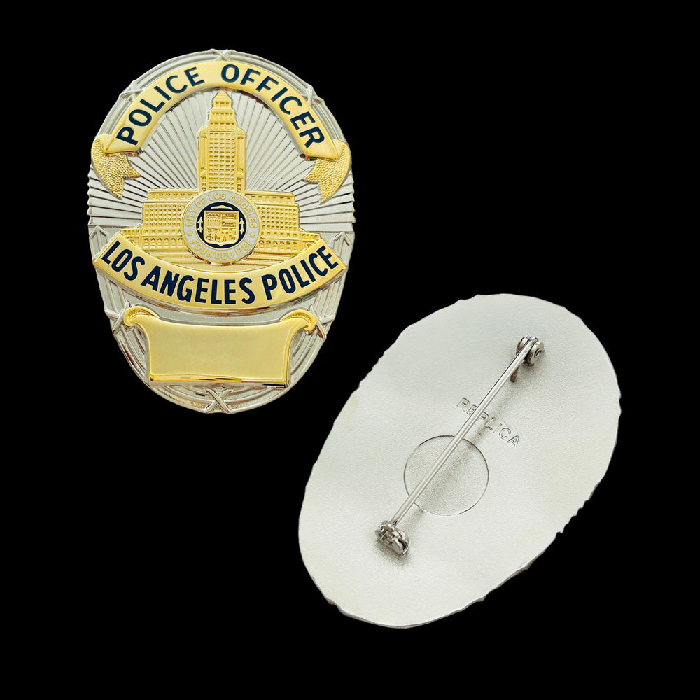 LAPD Police Officer Los Angeles Police Badge Premium Enamel Exact Replica