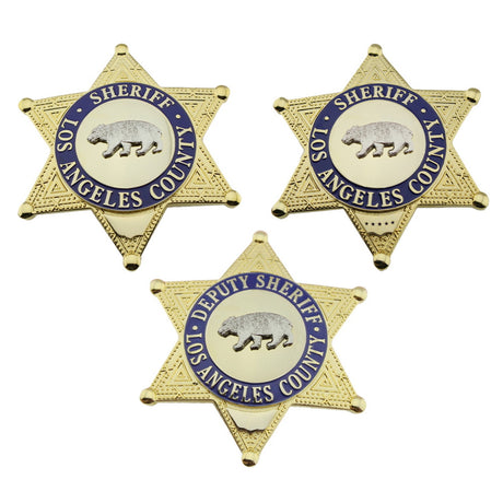 LASD Los Angeles County Sheriff/Deputy Sheriff Bear Badge Replica Cosplay Movie Props (Multi-Option)