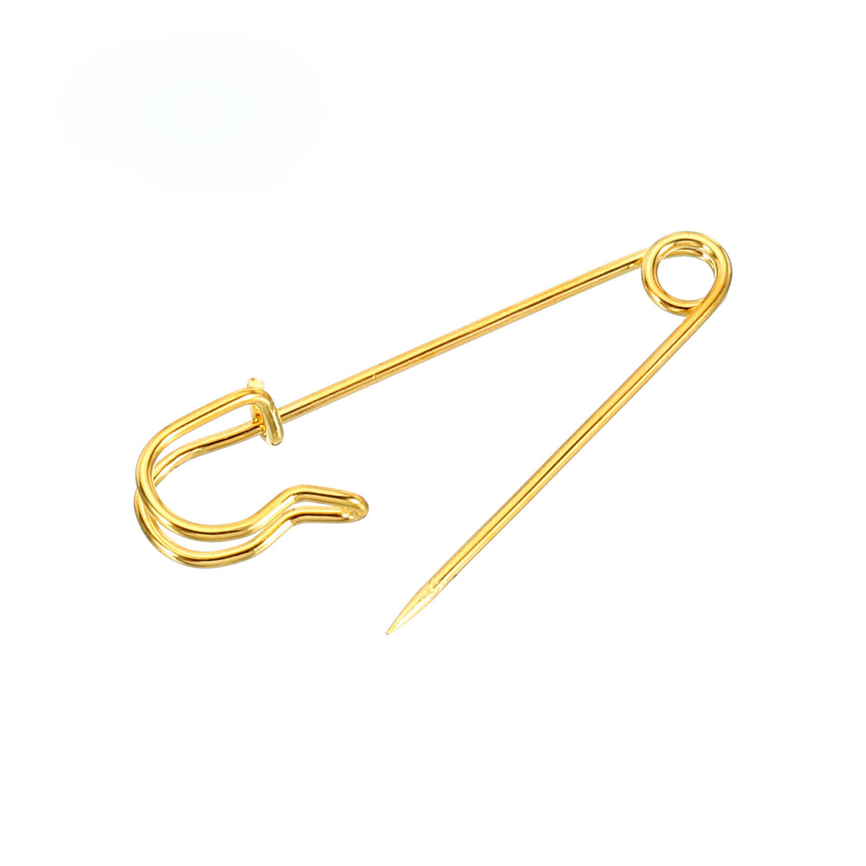 Safety Pins for NYPD badges Large Metal Pins Gold 2.99*0.63"