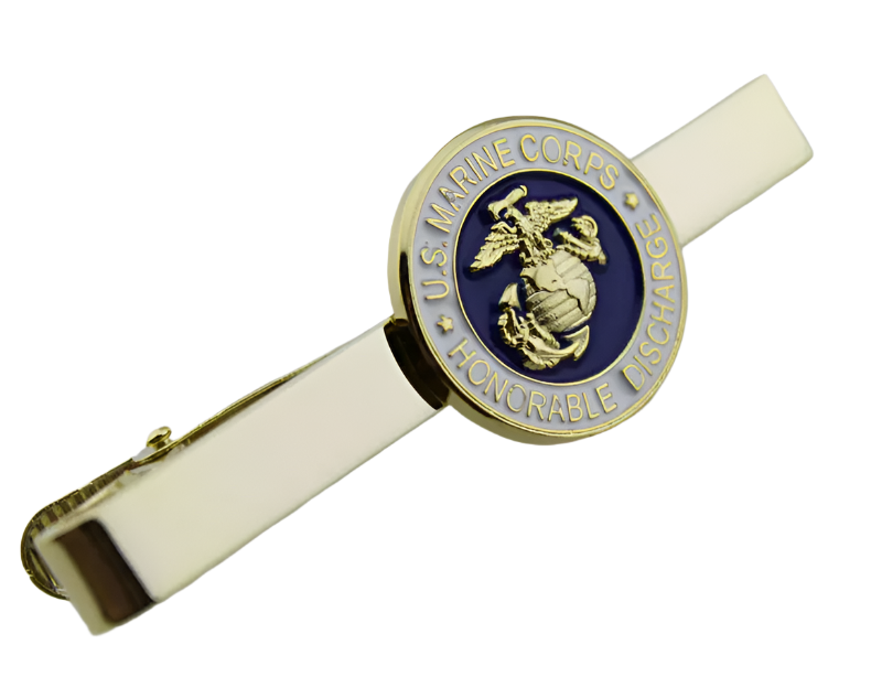 USMC US Marine Corps Honorable Discharge Tie Clip