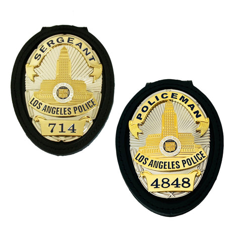 Dragnet Joe Friday #714 & Bill Gannon #4848 2Pcs Badges Set