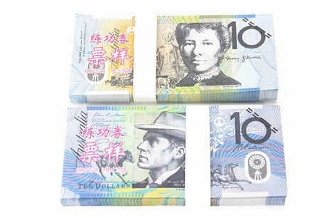 Australian Dollar AUD Banknotes Paper Play Money Movie Props