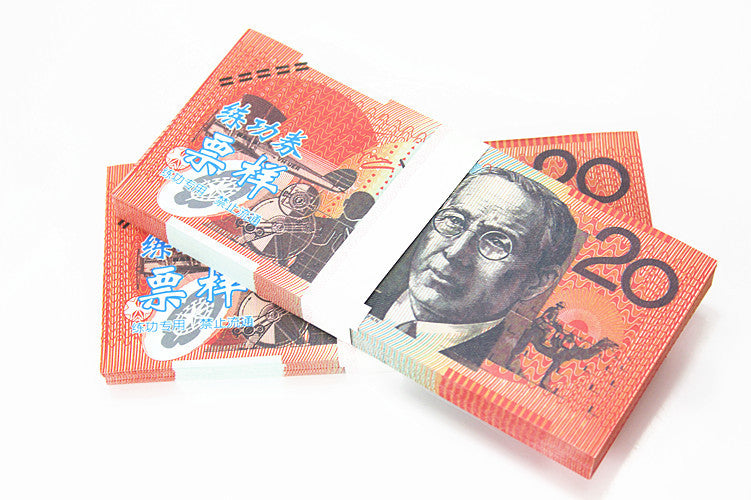 Australian Dollar AUD Banknotes Paper Play Money Movie Props