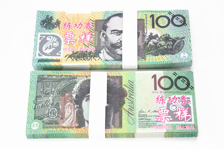 Australian Dollar AUD Banknotes Paper Play Money Movie Props