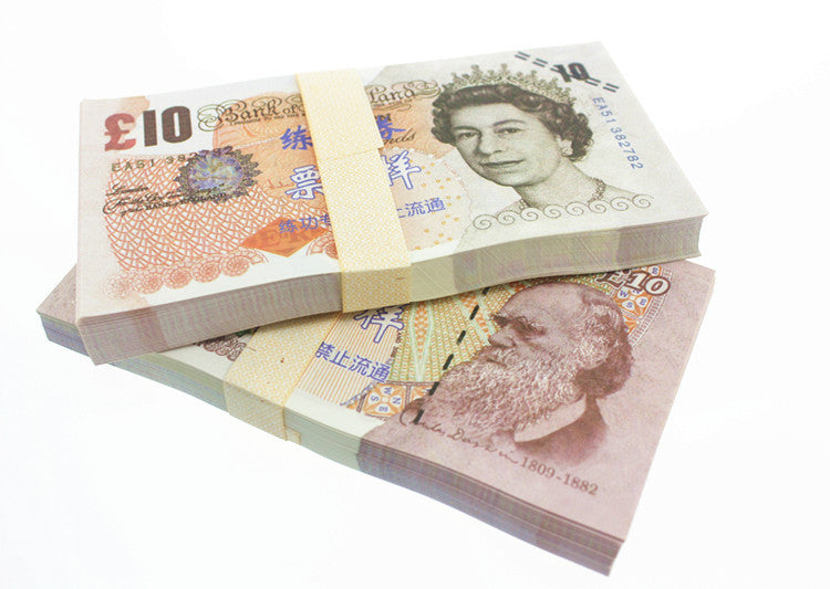 GBP Pound Banknotes Paper Play Money Movie Props