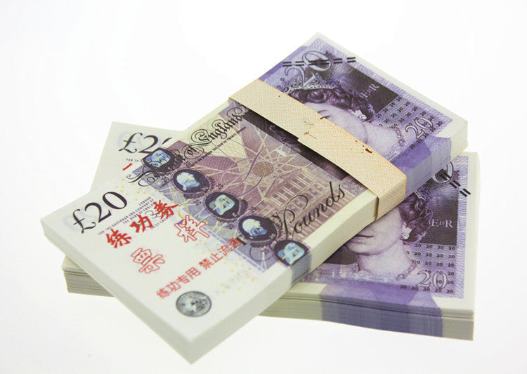 GBP Pound Banknotes Paper Play Money Movie Props