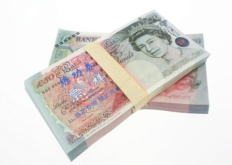 GBP Pound Banknotes Paper Play Money Movie Props