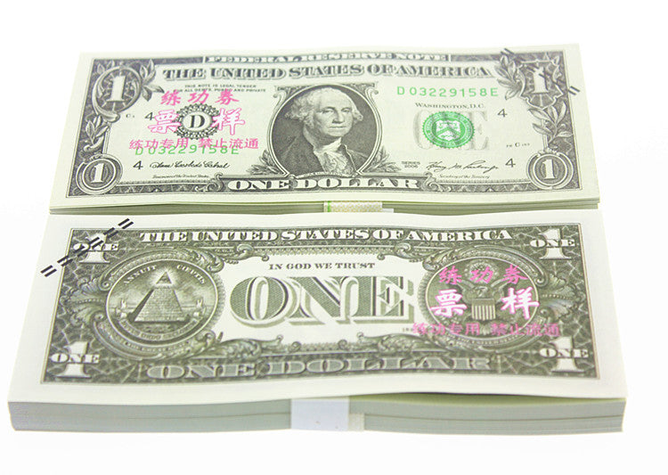 US Dollar Banknotes Paper Play Money Movie Props