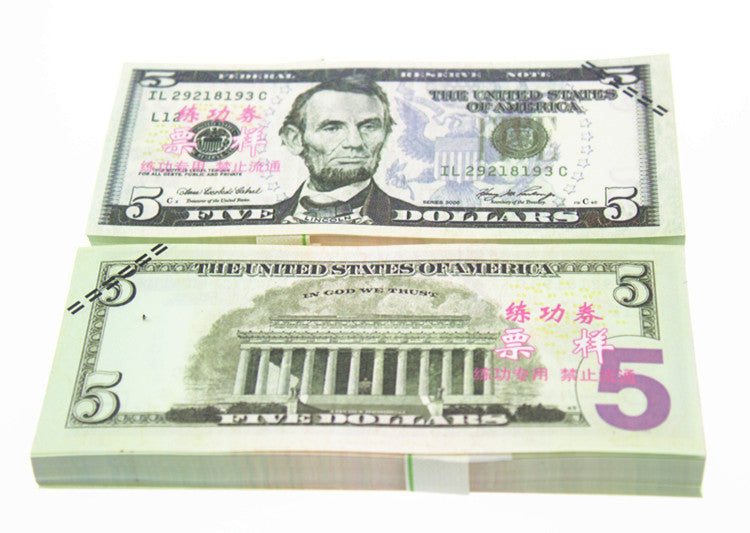 US Dollar Banknotes Paper Play Money Movie Props