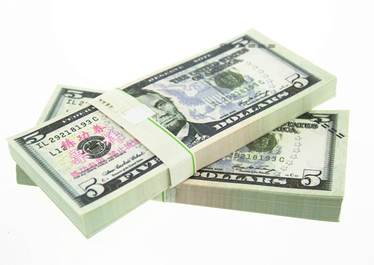 US Dollar Banknotes Paper Play Money Movie Props
