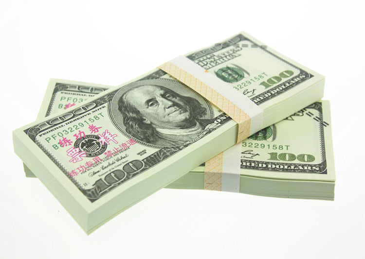 US Dollar Banknotes Paper Play Money Movie Props