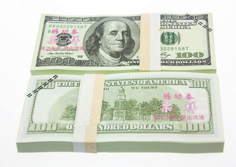 US Dollar Banknotes Paper Play Money Movie Props