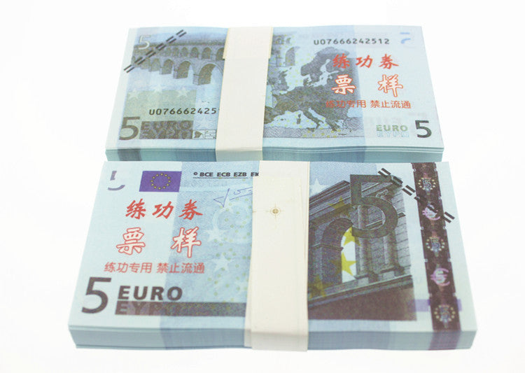 Euro Banknotes Paper Play Money Movie Props