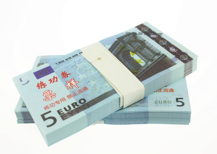 Euro Banknotes Paper Play Money Movie Props
