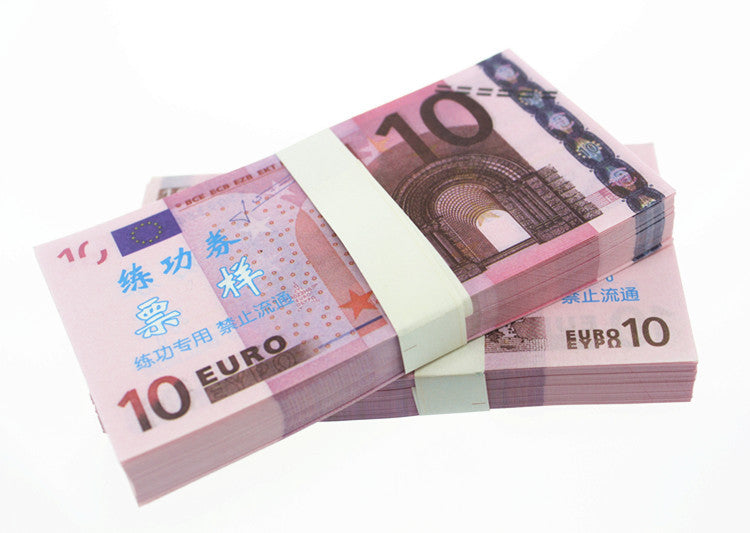 Euro Banknotes Paper Play Money Movie Props