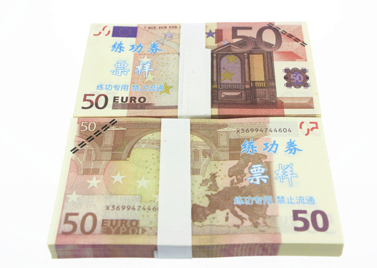 Euro Banknotes Paper Play Money Movie Props