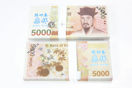 KRW Won Banknotes Paper Play Money Movie Props