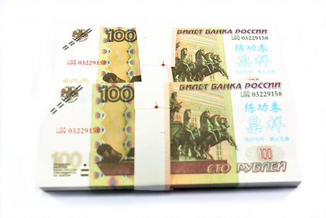 Russian Ruble Banknotes Paper Play Money Movie Props