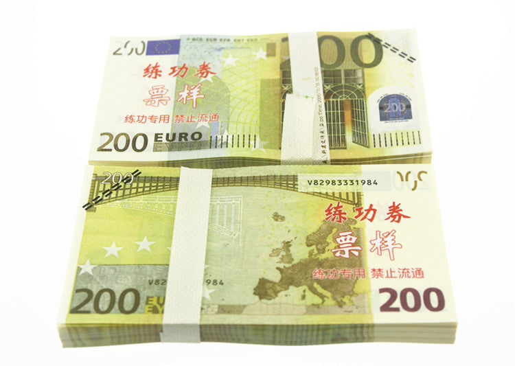 Euro Banknotes Paper Play Money Movie Props