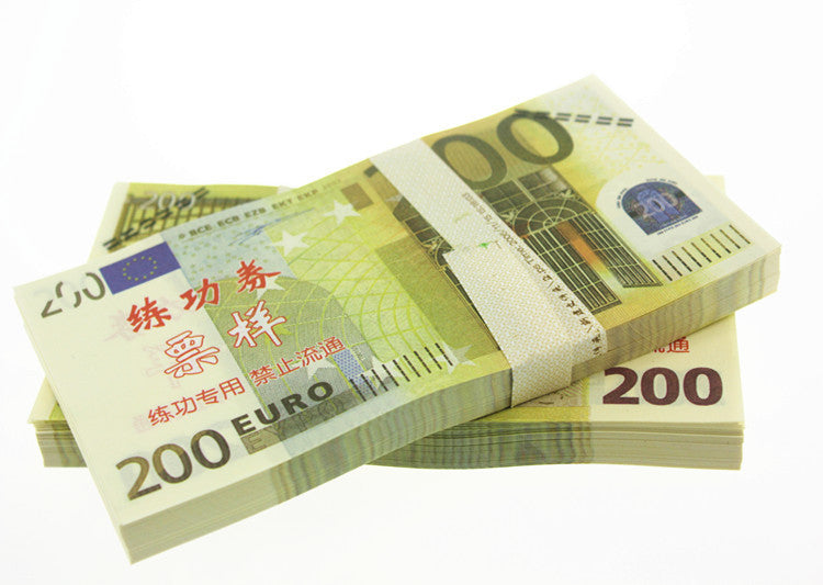Euro Banknotes Paper Play Money Movie Props
