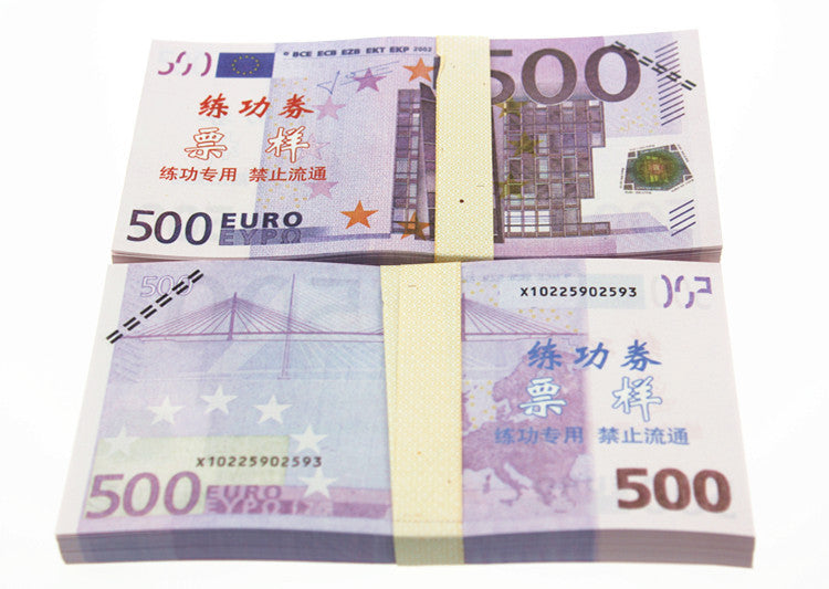 Euro Banknotes Paper Play Money Movie Props